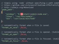 windows版本sublime编辑器下实现Html、Css、Js代码格式化path值路径加转义字符
