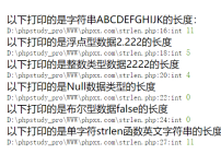 strlen()函数实例代码执行截图