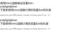 使用trim函数去除字符串左右两侧空白符实例