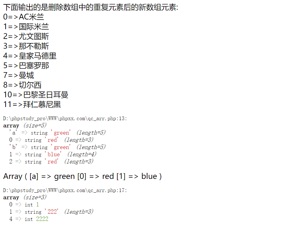 PHP数组去重函数array_unique()怎么用 PHP数组去重函数使用实例
