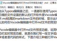 记事本打开md文件