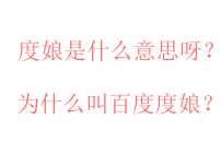 度娘是什么意思图片